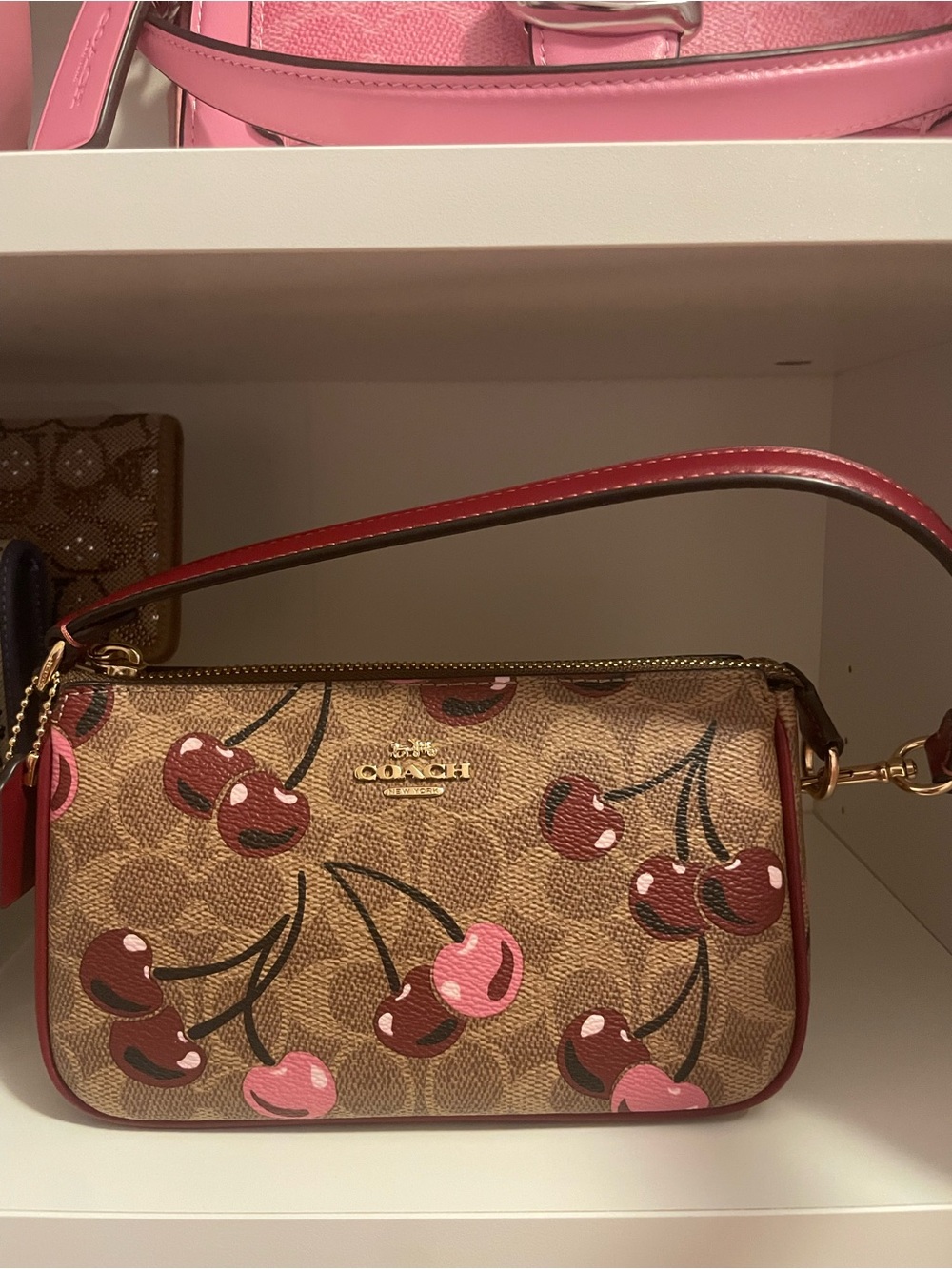Coach Cherry Print nolita- red/Brown